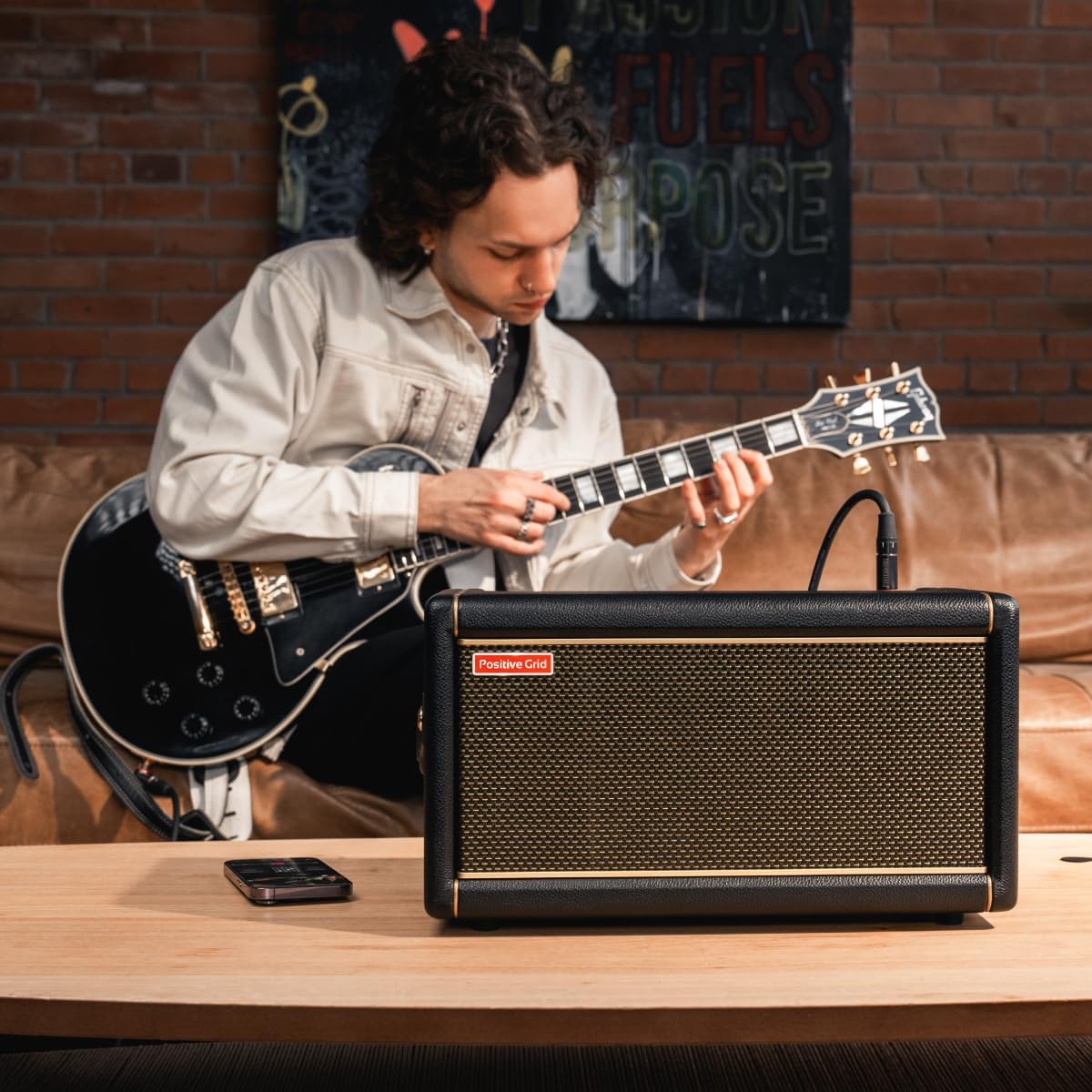 Positive Grid Spark 2 + Carry Bag Bundle – 50W Smart Guitar Practice Amp & Bluetooth Speaker with Built-in Looper, AI Features & Smart App for Electric, Acoustic, & Bass Guitar