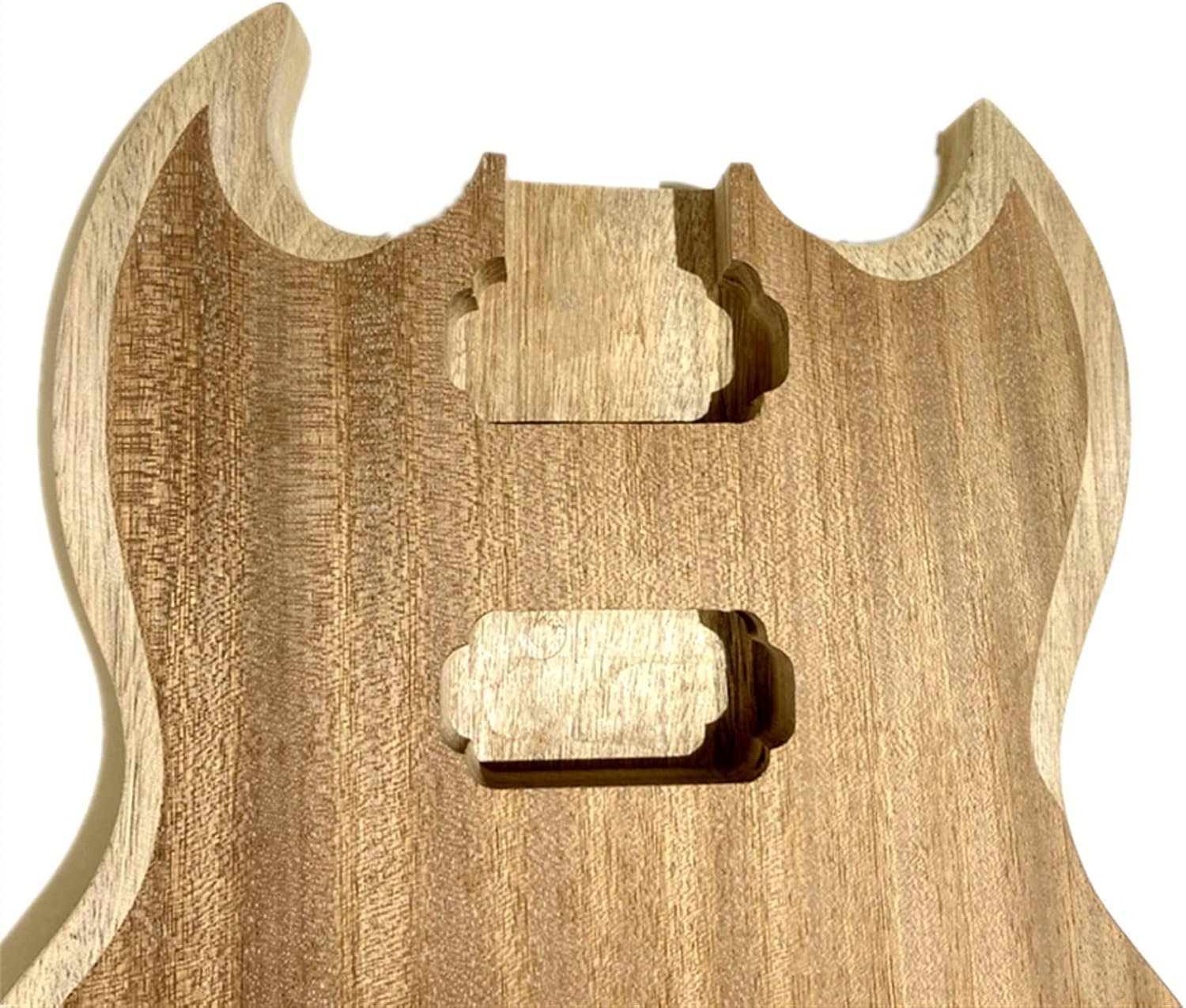 Electric Guitar Kit 2 Dual-Coil Pickups Unfinished DIY Wood Bodysemi-Finished Unassembled Kits Unfinished Guitar Set
