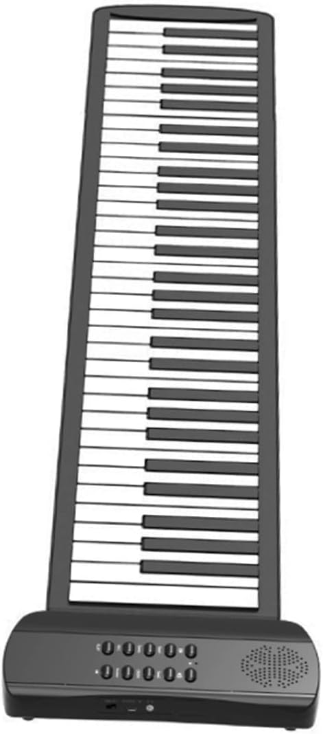 Mikinona 61-Key Roll-up Keyboard Piano Hand-Rolled Electronic Portable Boys and Girls Musical Toy