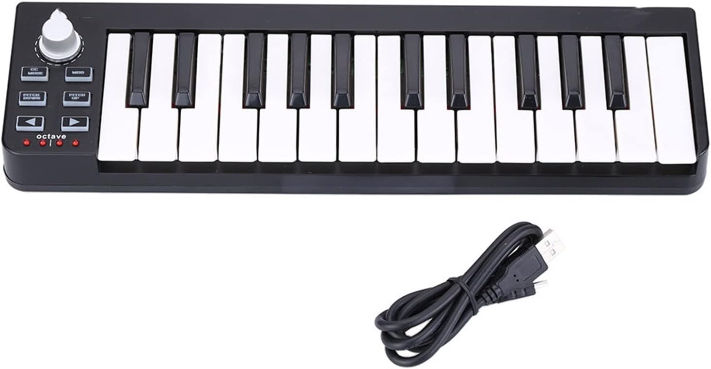 Keyboard Piano 25 Portable Keyboard Mini 25-Key USB MIDI Controller MIDI Keyboard