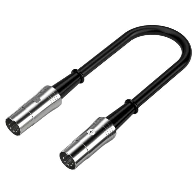 FENG GUO 5-pin MIDI Audio Cable Male to Male XLR Adapter Cable Suitable for Electric Piano Keyboard(8m)