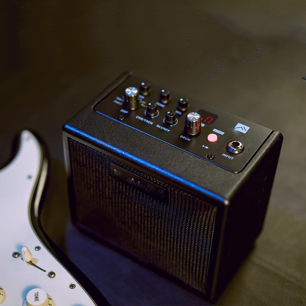Electric Guitar Amplifier Amp Combo Amplifier Speaker Mini Portable with Drum Machine