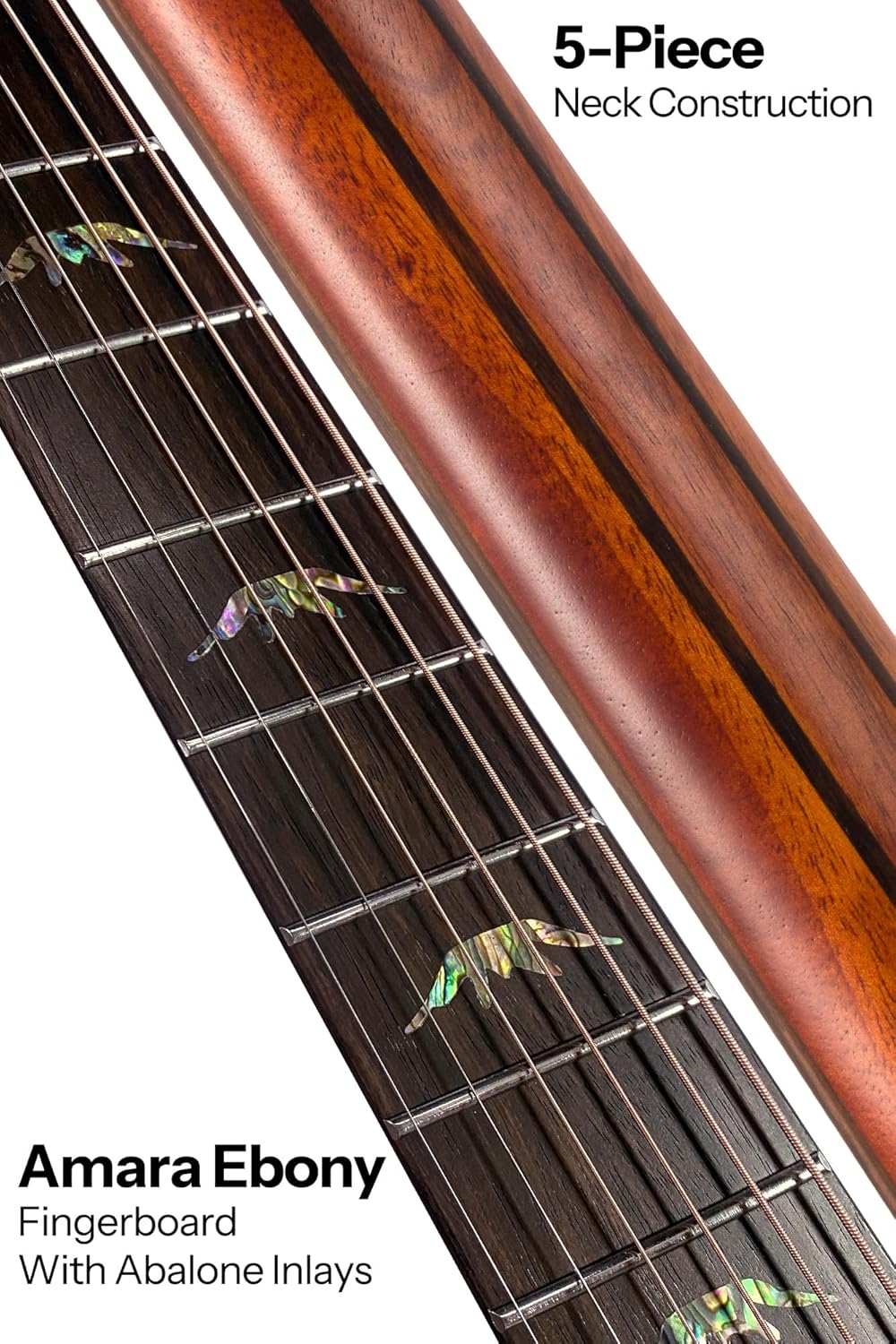 Bromo BAT 4CEL SG Left Handed Solid Top Dreadnought Acoustic Guitar