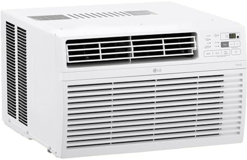 LG 10000 BTU Window Air Conditioners [2023] Remote Control WiFi App Ultra-Quiet Washable Filter Cools 450Sq.Ft for Medium & Large Room AC Unit air conditioner Easy Install White LW1017ERSM1
