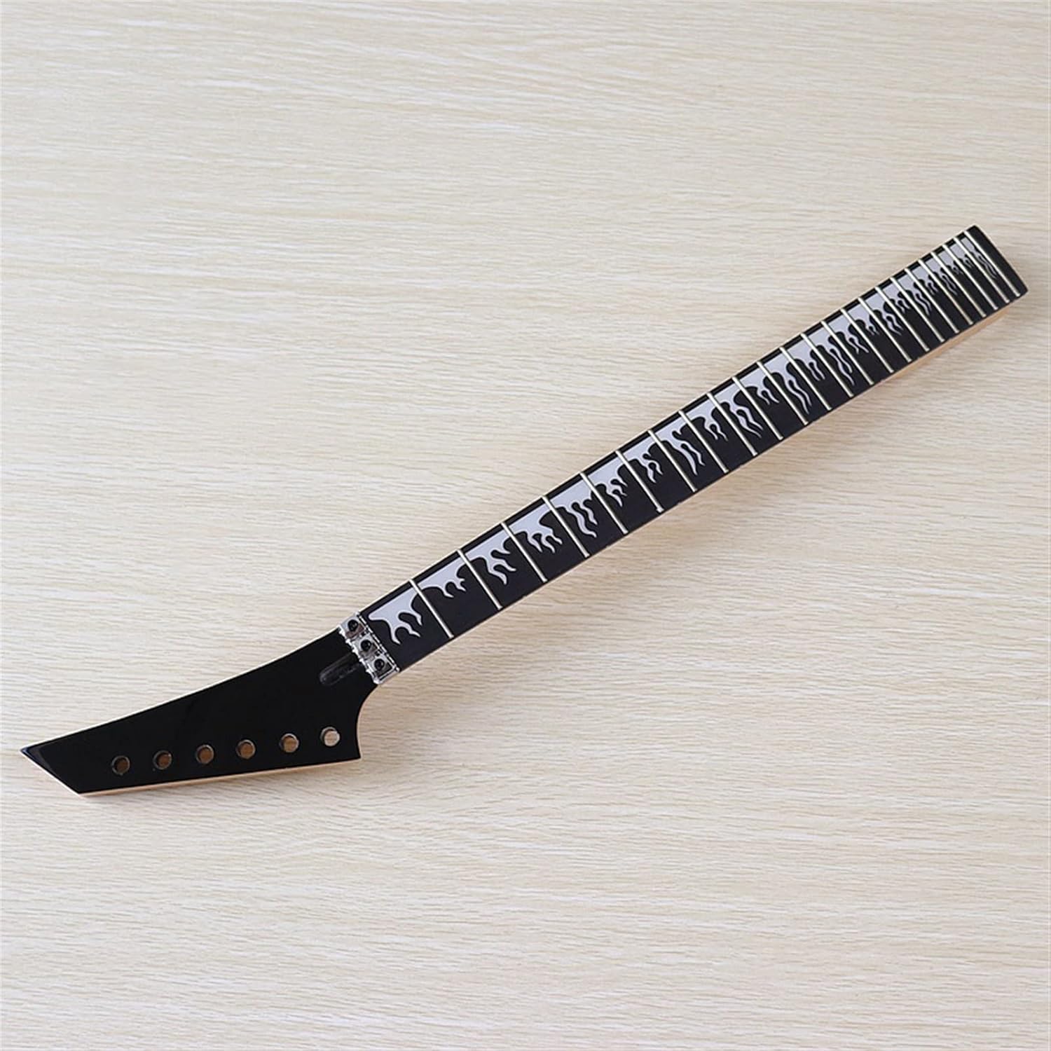 Hand Made 6 String Electric Guitar Neck Maple Black Color 24 Frets Rosewood Fingerboard Unfinished Guitar Neck