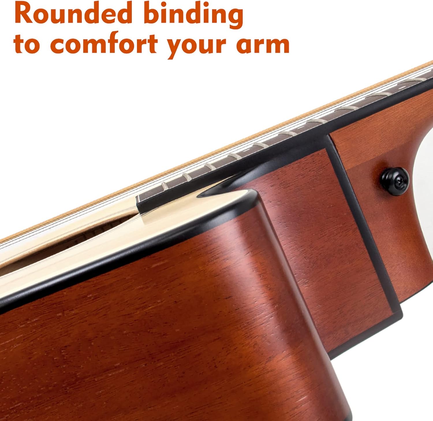 AKLOT Acoustic Guitar for Beginners Full Size 4/4 Folk Guitars Cutaway Acoustique Guitare Starter Kit (38‘’ Spruce Wood W/Bag)