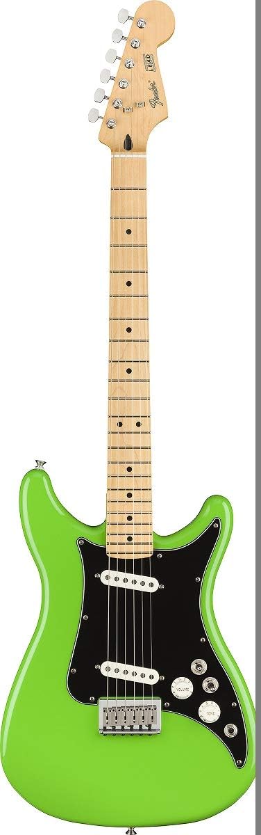Fender Player Lead II Electric Guitar, with 2-Year Warranty, Neon Green, Maple Fingerboard
