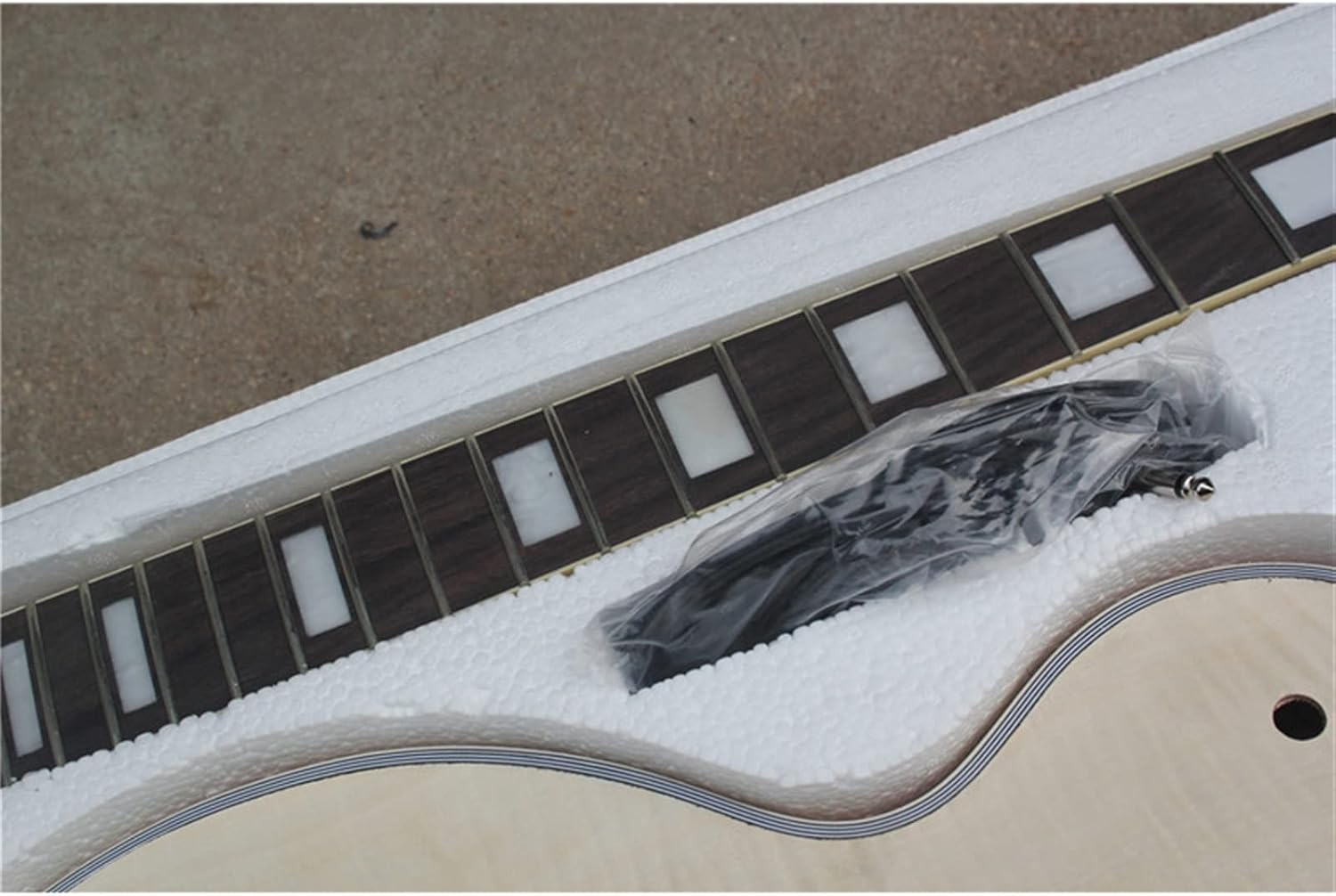 38 Inches Classic DIY 6 String Electric Guitar DIY Kit with Gold Plated Hardware Unfinished Guitar Set