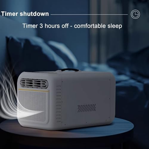 Portable Air Conditioner with Remote Control - Drain-Free Function, Touch Panel, No Installation Required for Office&Camping Use (Beige)