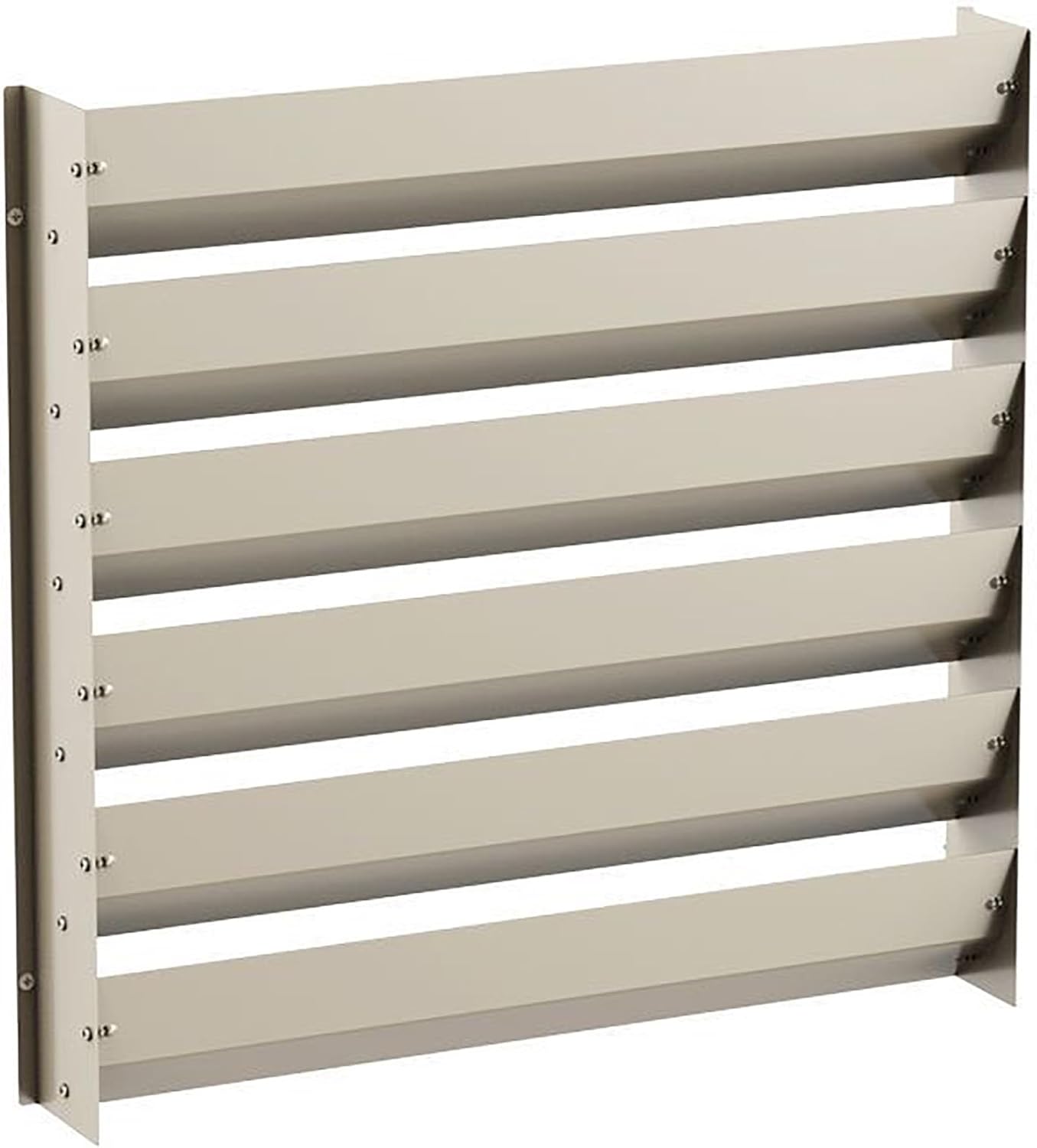 Air Deflector Grilles, Metal iron Baffle Guide Cover, Outdoor Ac Unit Cover Air Conditioner Deflector, Metal Iron Shutter Deflector