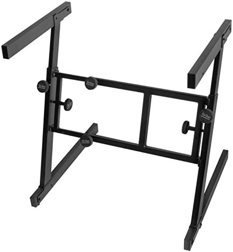 OnStage On-Stage KS7350 Pro Heavy-Duty Folding-Z Keyboard Stand, Black