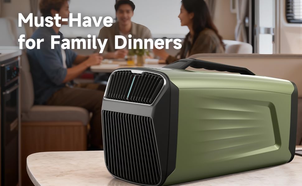 Portable Air Conditioner, 5400 BTU, 420W, For Camping, Tent, RV, Semi Truck, Small Room, Indoor and Outdoor Use, Quiet Operation