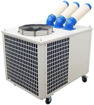 220V Industrial Air Conditioner Outdoor Air Conditioning Fan Equipment Three Tube 1550m³/h Blue