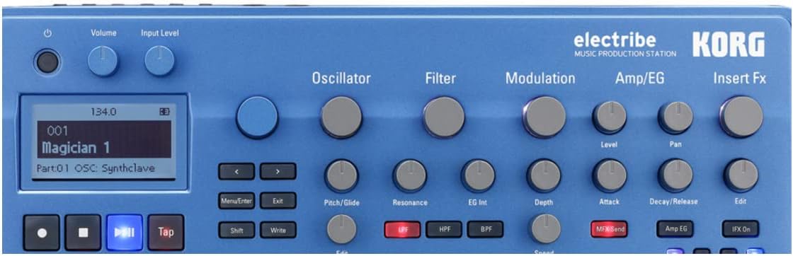 Korg Electribe Synth In Emx Blue with V2.0 Software ELECTRIBE2BL