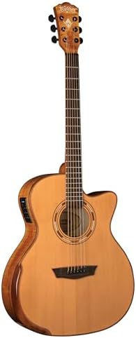 Washburn 6 String Acoustic-Electric Guitar, Natural (WCG66SCE-O)