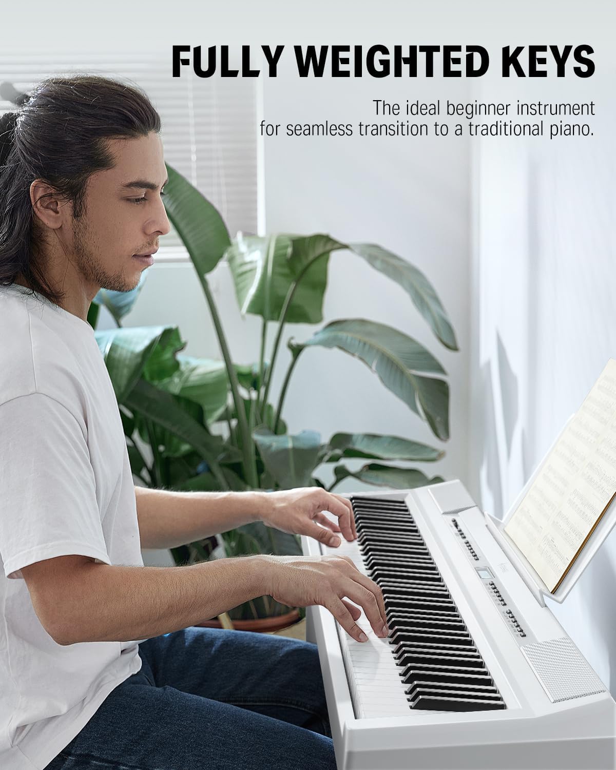 Donner DEP-20 Beginner Digital Piano+Donner Adjustable Duet Piano Bench with Storage