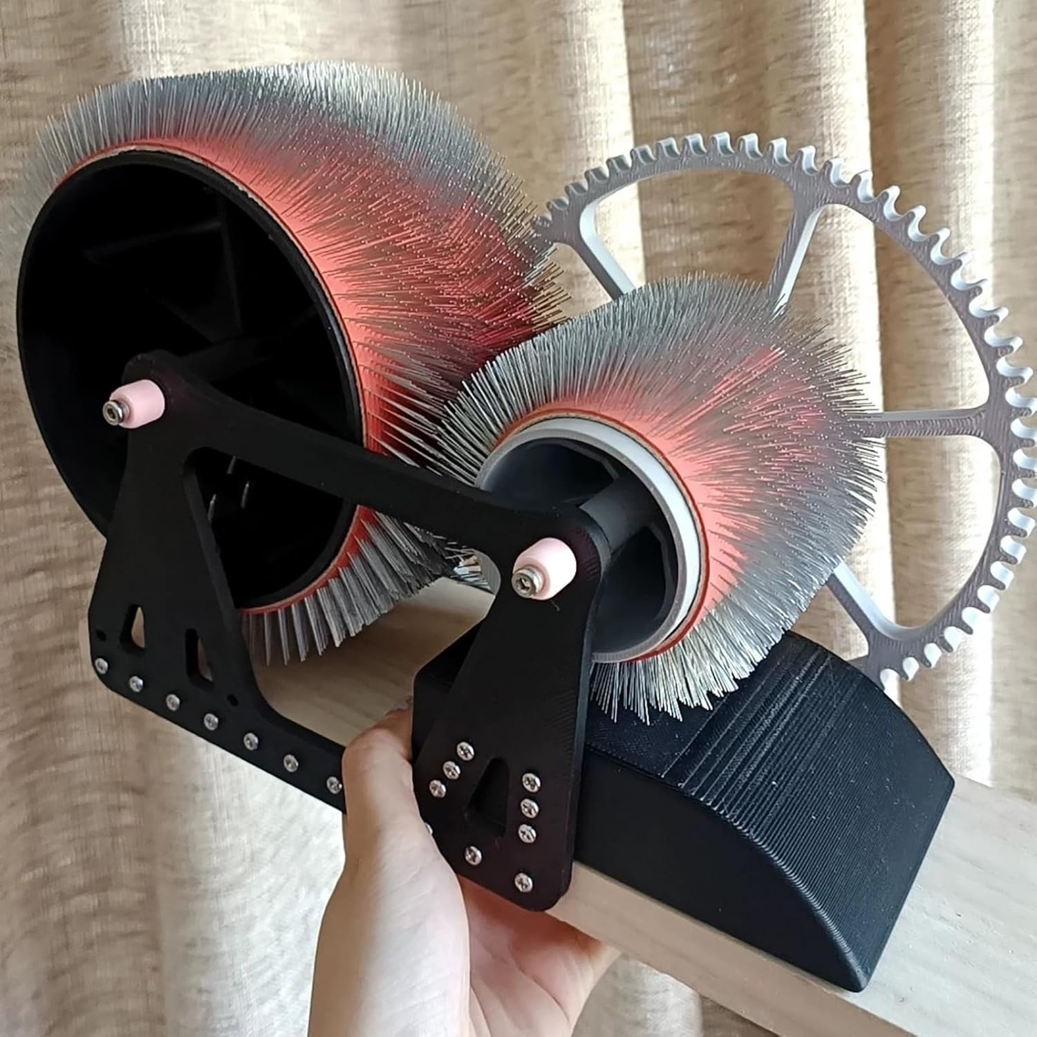 Manual Wool Carding Machine,Wool Felt Drum Carder with Hand Crank, Fast Color Mixing, Combing, Spinning,Wool Fibers Color Mixer, for DIY Wool Felt, Handicraft Enthusiasts