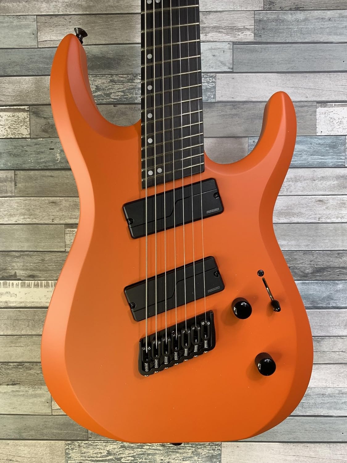 Jackson Pro Plus Series DK Modern HT7 MS 7-string Electric Guitar - Satin Orange Crush