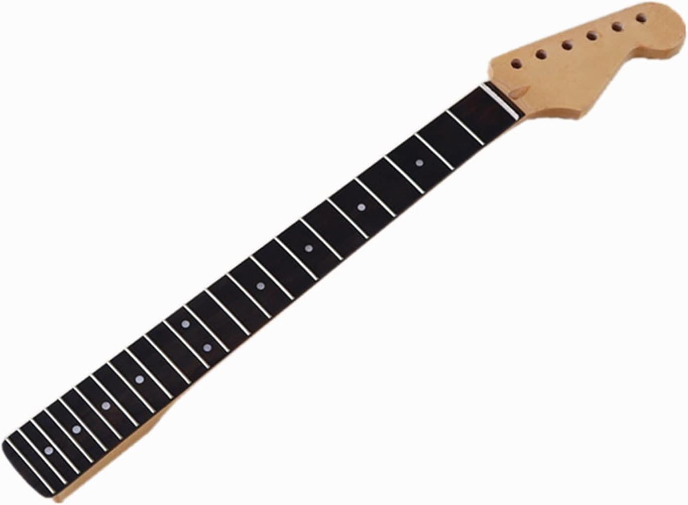 22 Frets Inlay Dots Maple Electric Guitar Neck Rosewood Fingerboard Wood Color Guitar Accessories Unfinished Guitar Neck