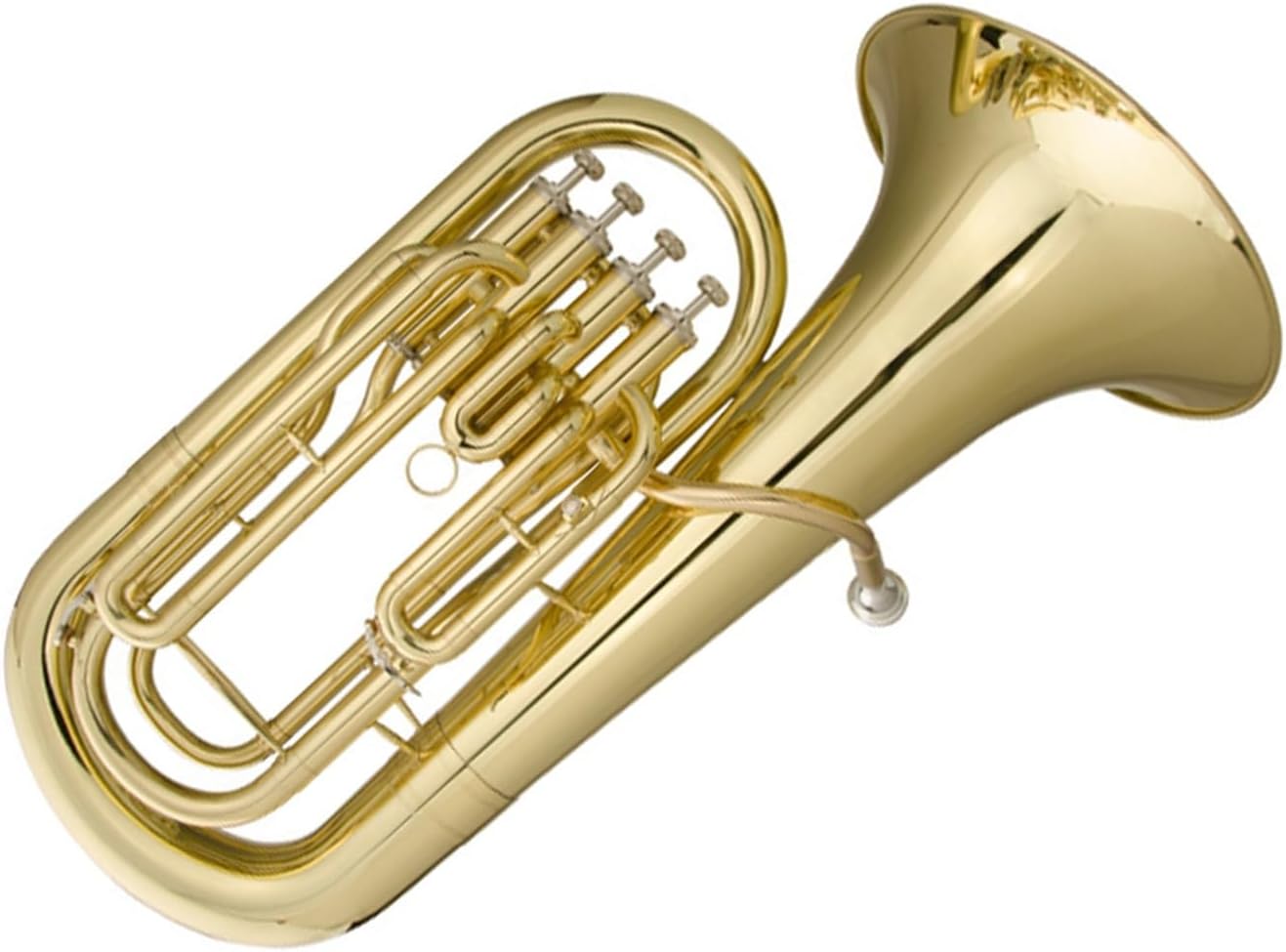 Professional Lacquered Gold B Flat Upright Key Euphonium Brass Instrument Euphonium All-brass Instrument