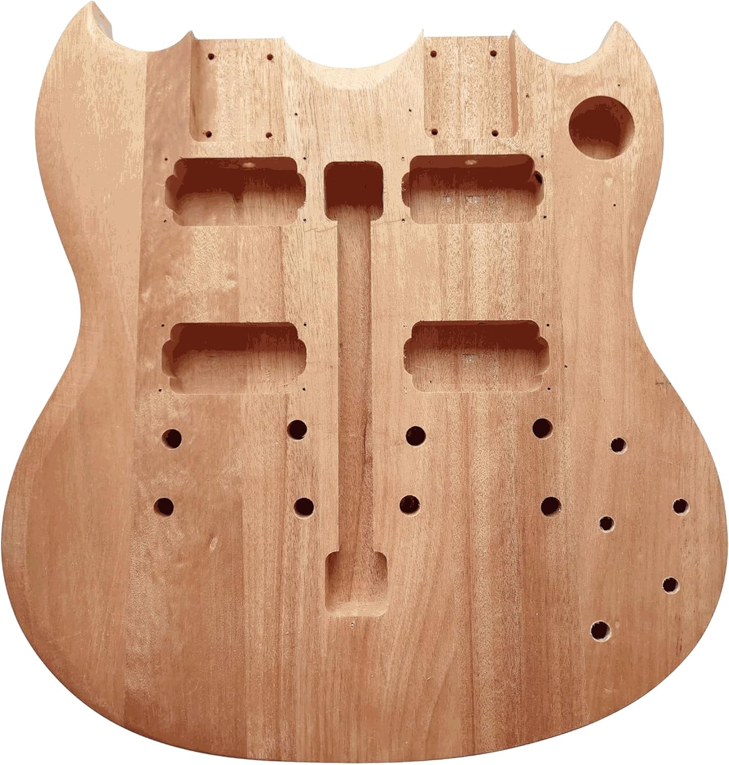 DIY Double Neck Guitarr Kits Beginner Kits 12 String Right Handed with Mahogany Body Mahogany Neck Rosewood Fingerboard Chrome Hardware Build Your Own Guitarr.