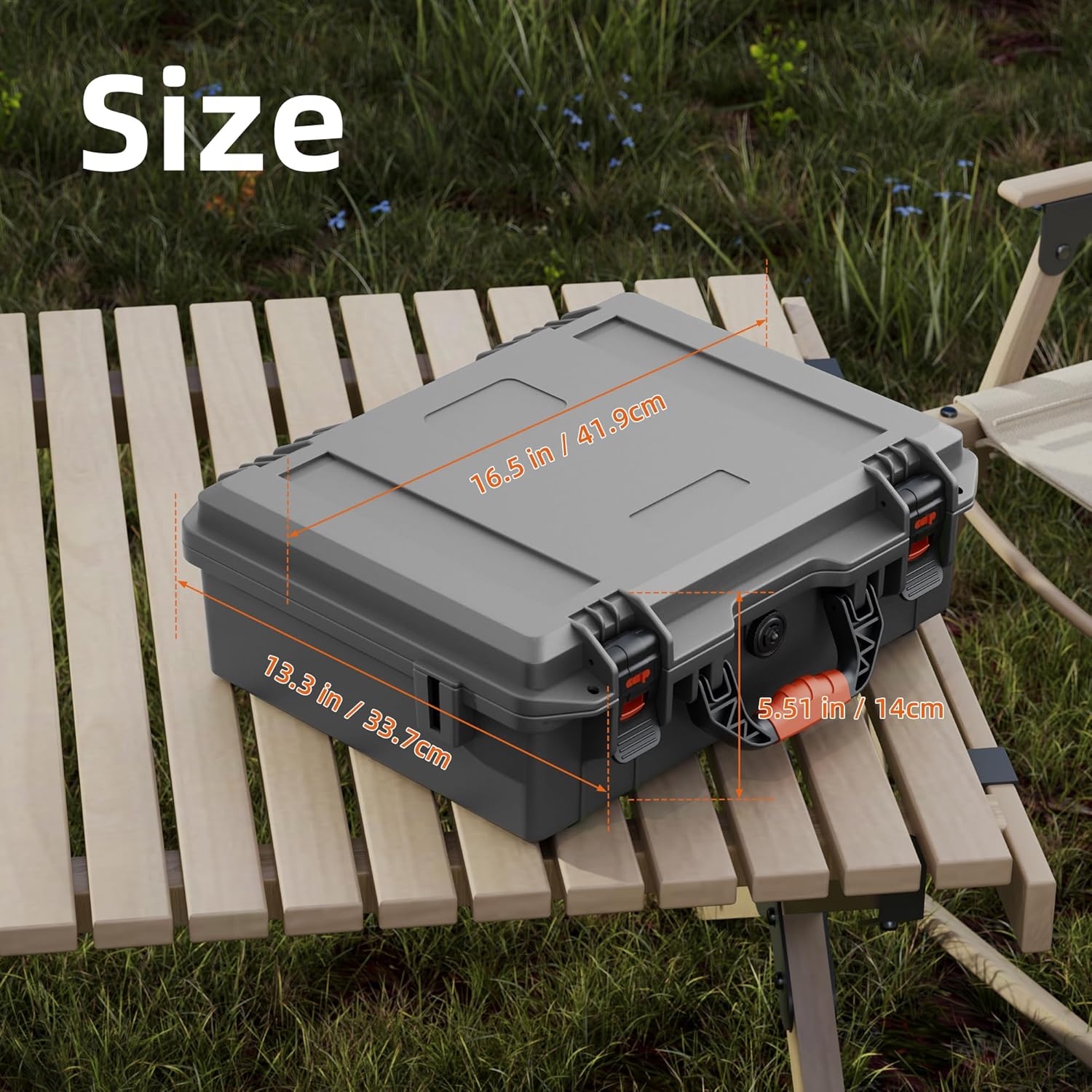 Starlink Mini Case Hard Shell Travel Bag Grey,Waterproof Shockproof Protective Storage Box for Starlink Mini Accessories,Durable Portable Hard Case for Outdoor Camping and Hiking