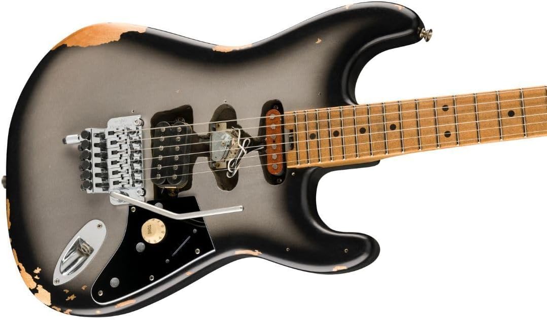 EVH Limited-edition Frankenstein Series Relic Electric Guitar - Silverburst