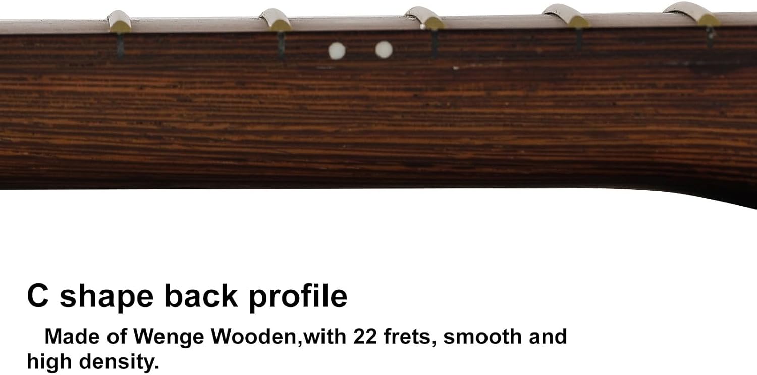 22 Fret ST Wenge Electric Guitar Neck Big Head for ST Style Guitar DIY Parts Replacement