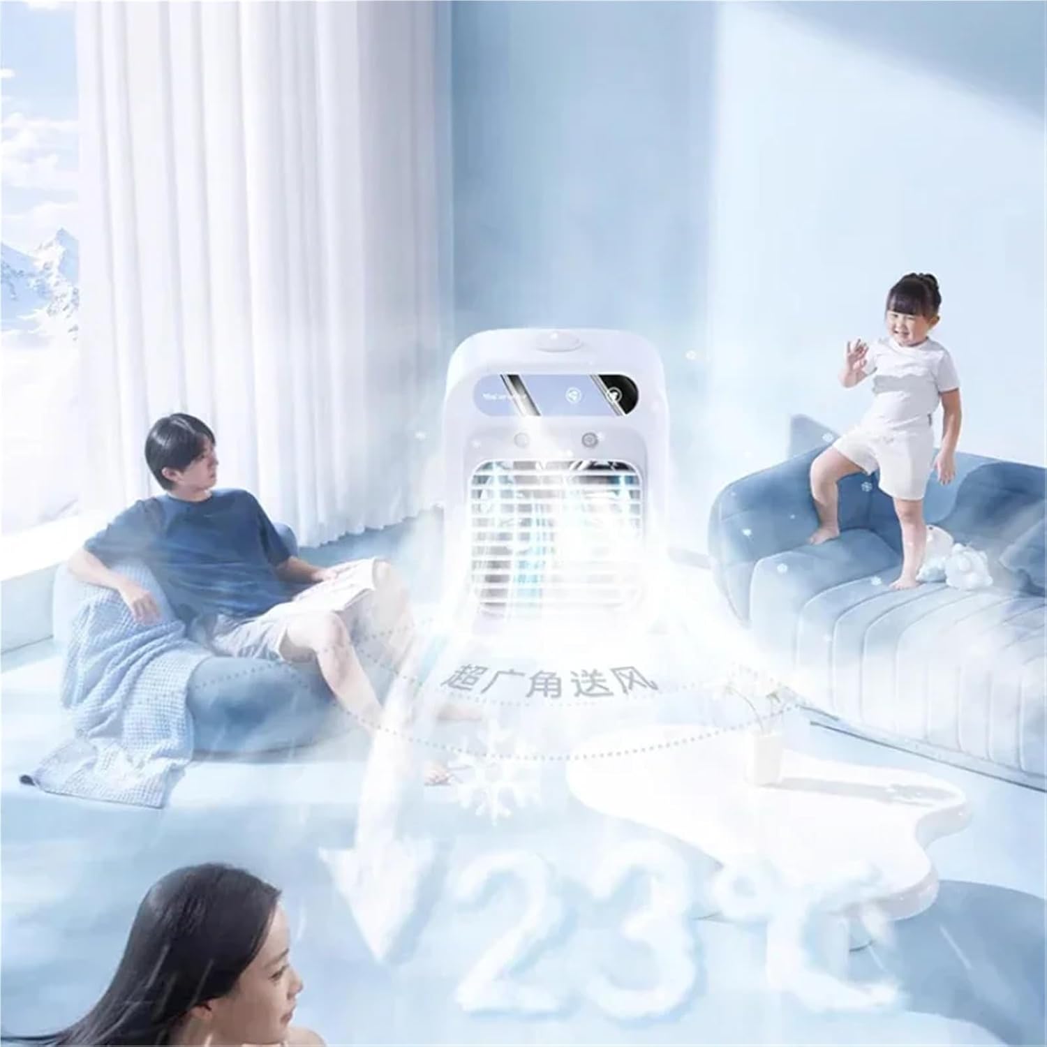 Portable Air Conditioner, Spray Mini Small Air Condition Fan Desktop Thermantidote Dormitory,Desktop Fan for Home Outdoors