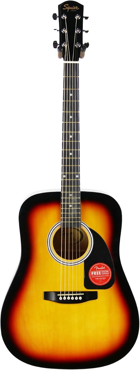 Squier by Fender SA-150 Dreadnought Acoustic Guitar - Vintage Sunburst
