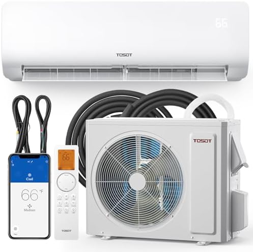 TOSOT 24,000 BTU Mini Split Air Conditioner, Wifi Enabled Ductless Inverter Split System AC Unit Heating System, Compatible with Alexa - 22 SEER2 230V
