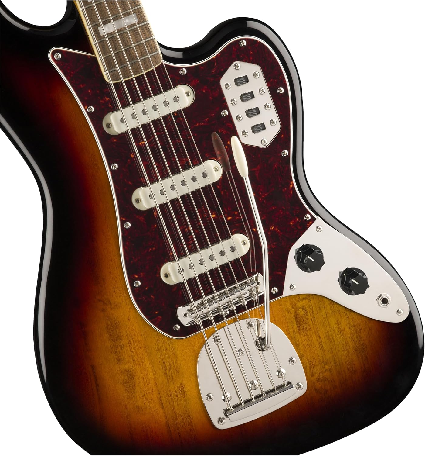Squier Classic Vibe 6-String Bass VI, 3-Color Sunburst, Laurel Fingerboard
