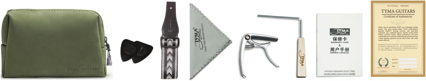 TYMA TF-12 SOLID TOP ACOUSTIC GUITAR