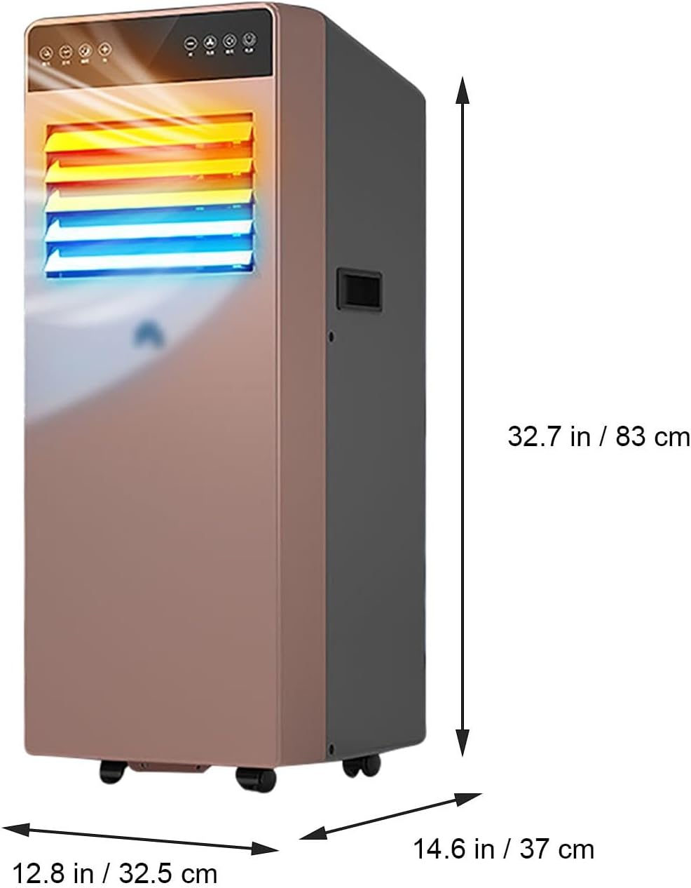 4-in-1 Cooling Fan, Mobile Room Fans with Dehumidification, Low Noise Sleeping, Air Conditioner Fan 120° Wide Angle Air Supply