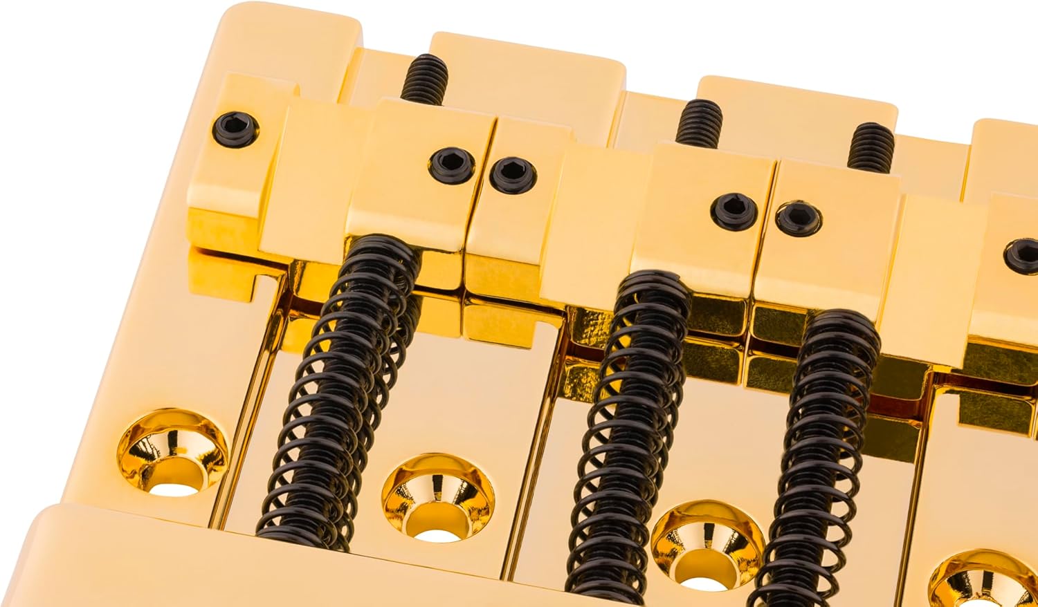 Fender HiMass 4-String Bass Bridge Assembly With Zinc Saddles, Gold