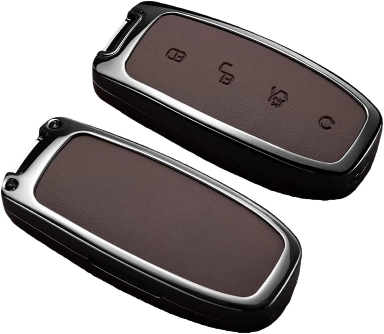 Car Remote Key Case Cover Shell Compatible for Denza D9 DM-i 2022 2023 Interior Protector Auto Keychain Accessories(A-red)