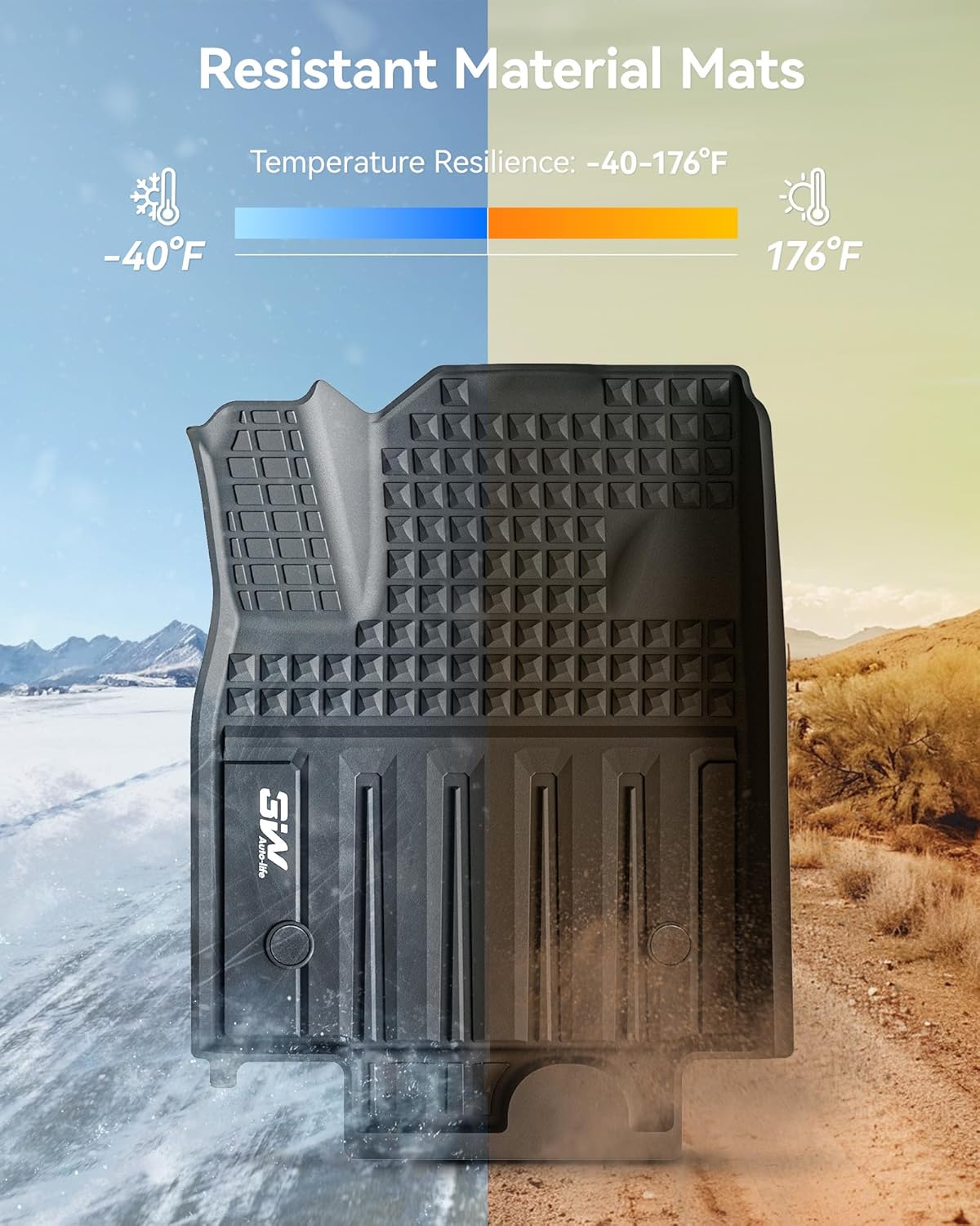 Floor Mats for Honda Prologue/Chevrolet Blazer EV 2026-2024 & Cadillac Lyriq 2026-2023 All Weather TPE Custom Fit Floor Liners Cover Protector for Honda Prologue Accessories, Black