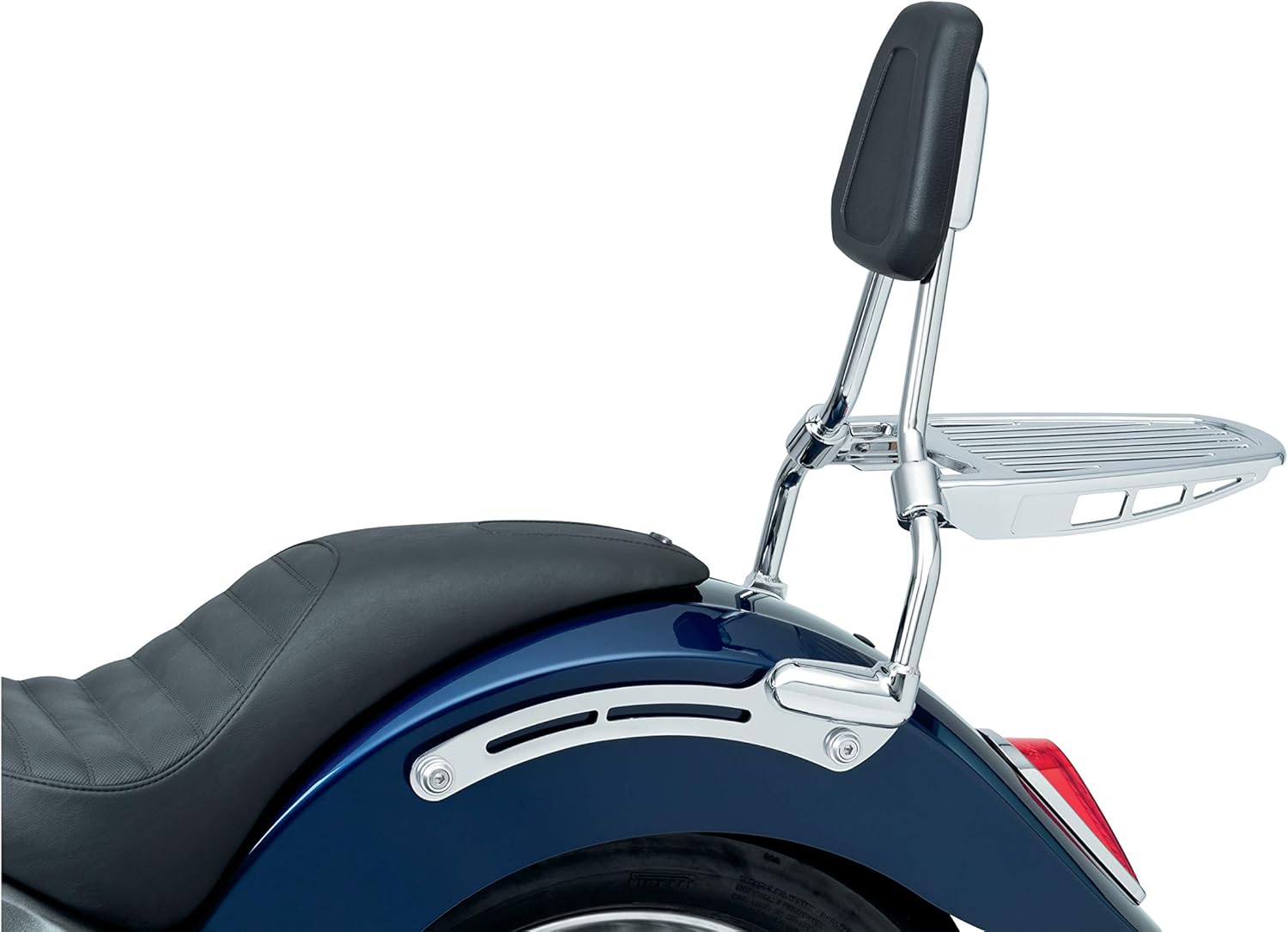 Kuryakyn 6580 Motorcycle Accessory: Luggage Rack for Kuryakyn Sissy Bar on Harley-Davidson Motorcycles, Chrome