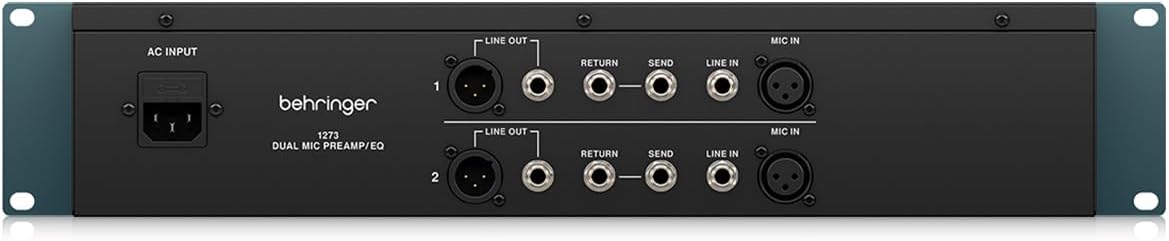 Behringer 1273 2-Channel Smart Microphone Preamplifier with 3-Band Equalizers