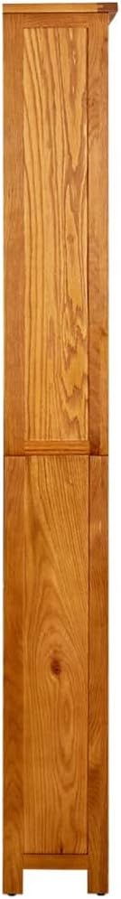 Rustic Solid Oak Wood Bookcase 70.9 in Tall 6-Tier Storage Shelf, Wide Freestanding Bookshelf for Living Room, Study or Bedroom