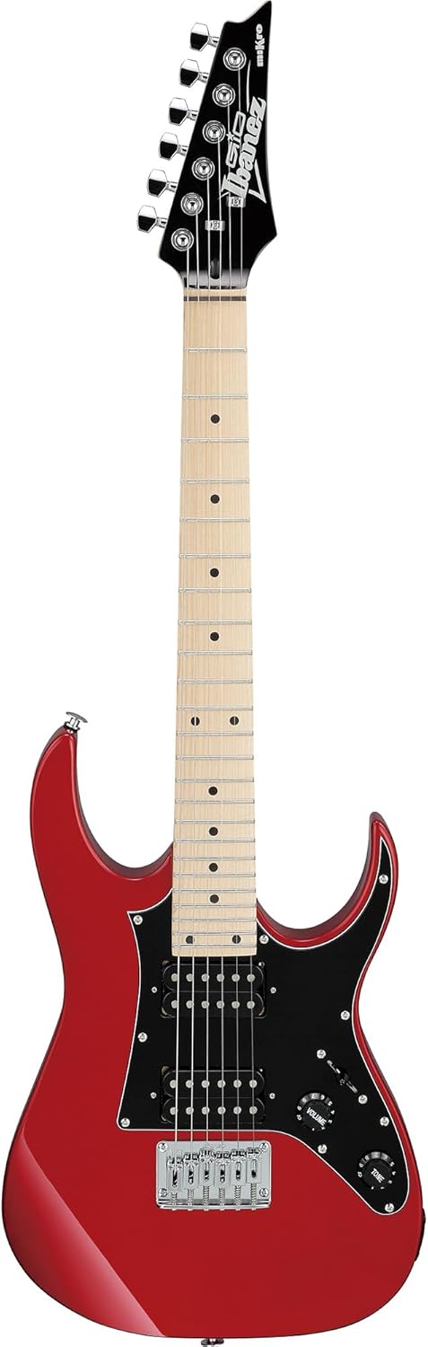 Ibanez GRGM21M miKro Short-Scale Electric Guitar - Candy Apple Bundle with Amp, Gig Bag, Tuner, Cable, Picks, Austin Bazaar Instructional DVD, and Polishing Cloth