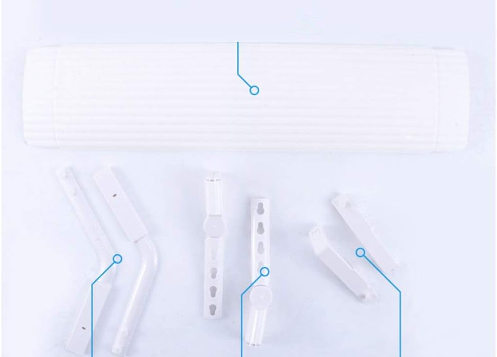 Retractable Air Conditioner Deflector, 180° Rotation Anti Direct Blowing Windshield Air Conditioning Baffles for Home/Office