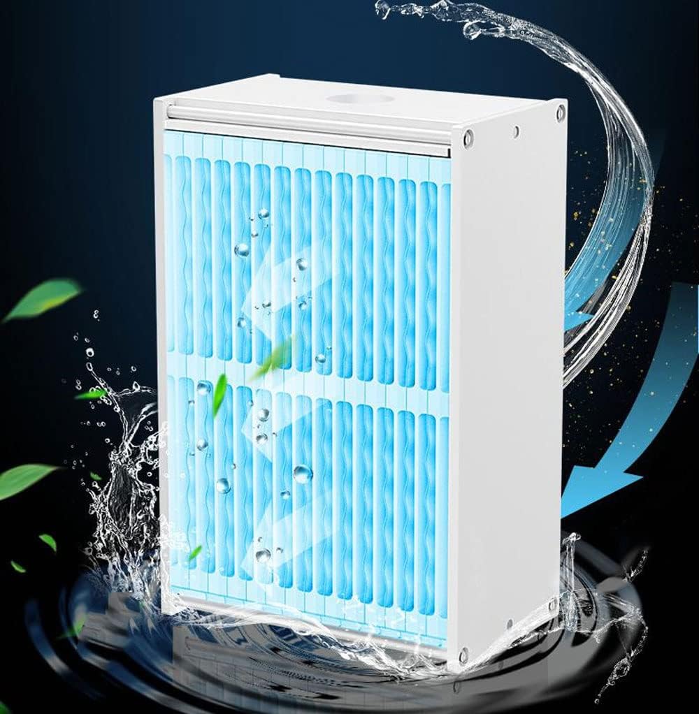 Portable Air Conditioners, Evaporative Air Cooler, 3 Wind Speed & LED Night Light, Personal Mini Air Cooling Fan for Room (Color : Blue)