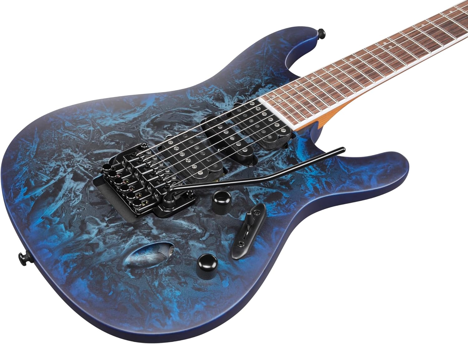 Ibanez S770CZM Solidbody Electric Guitar - Cosmic Blue Frozen Matte