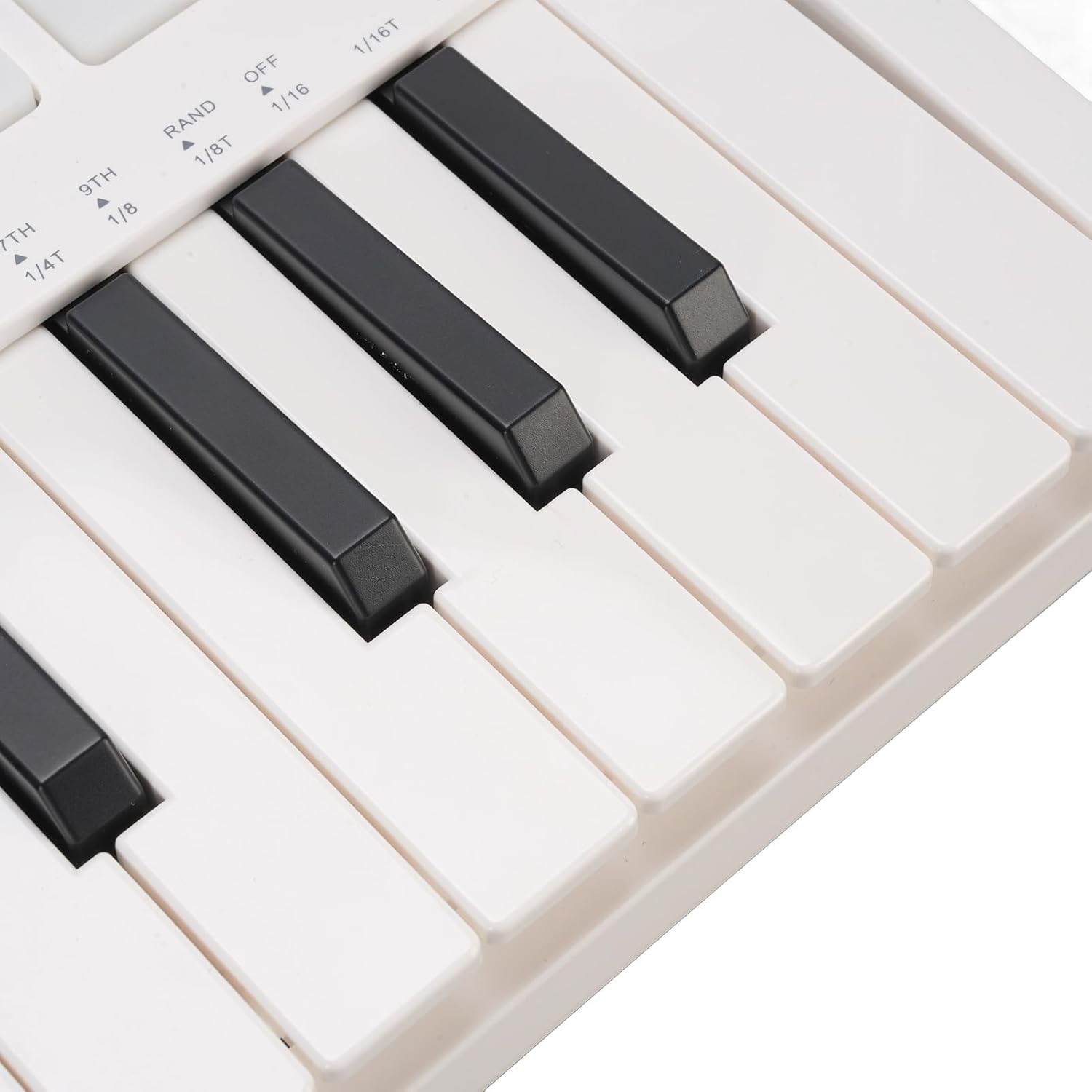 25 Key USB MIDI Keyboard Controller with 8 RGB Drum Pads, 8 Assignable 360 Degree Knobs and 2 Capacitive Touch Strips, Support Bluetooth Connection, for Beginners