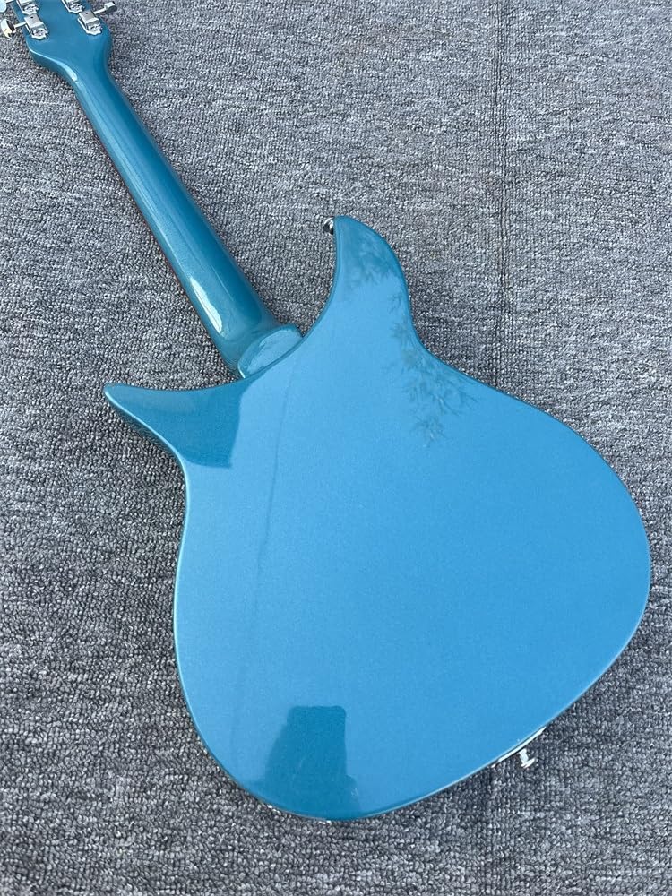 F Hole 325 electric guitar 6-string electric guitar, Blue paint 527-string pitch, R bridge