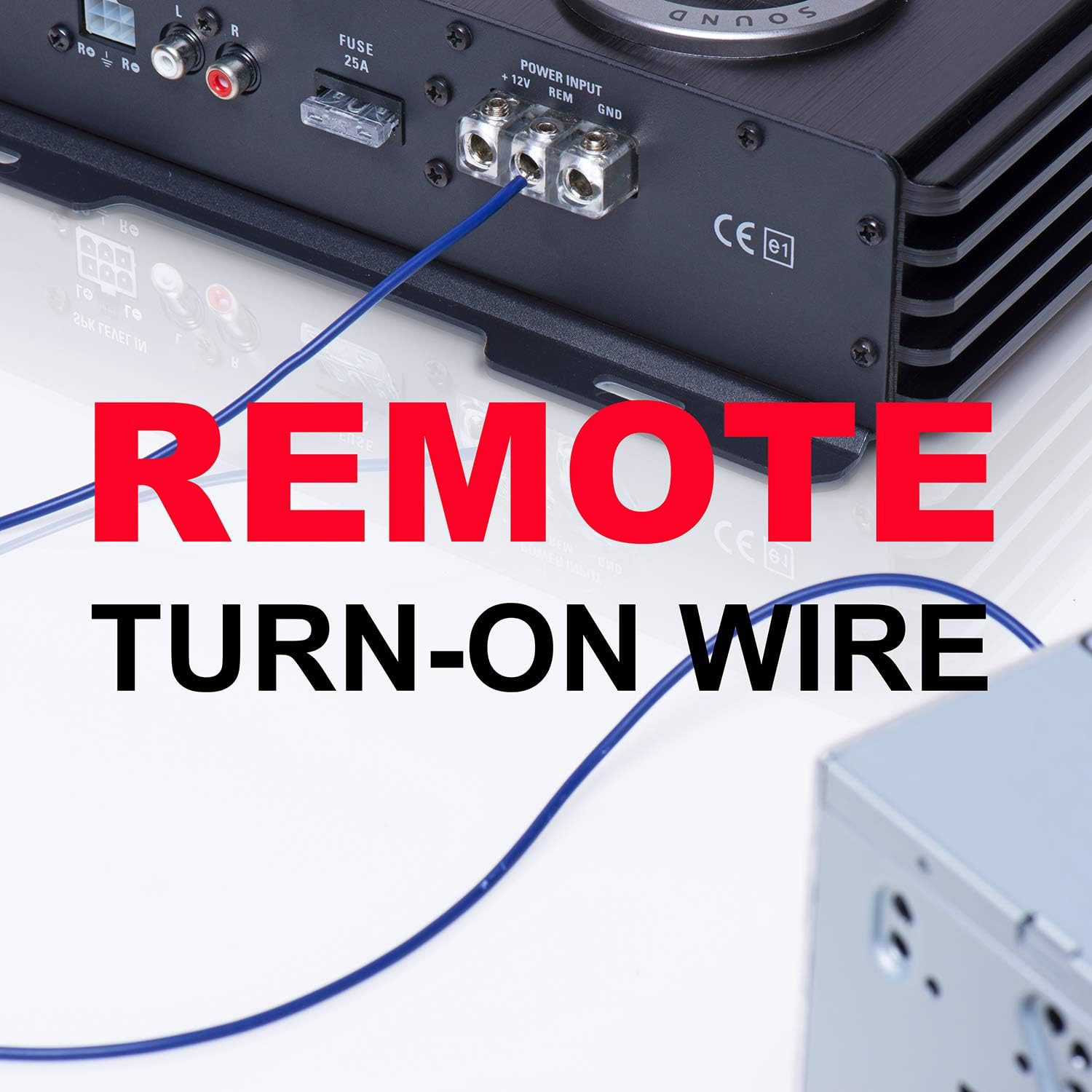 BOSS Audio Systems Monoblock Amplifier + 8 Gauge Wiring Kit