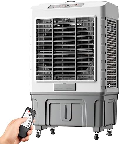 Mobile Air Conditioner, 3 In 1 Evaporative Air Cooler, 3 Wind Speeds, 50L Water Tank, with 6 Ice Boxes & Remote Control, 1-7H Timer, Portable Air Conditioner Fan, for Home Office Dorm (Size : 50L)