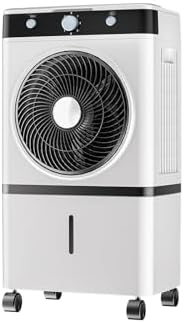 Evaporative Air Cooler,14L Large Water Tank,Three Speed Regulation Portable Air Conditioner,1-12 Hour Timer Function,for Bedrooms, Restaurants, Hotels, Gyms,(Color:Single layer remote control version)