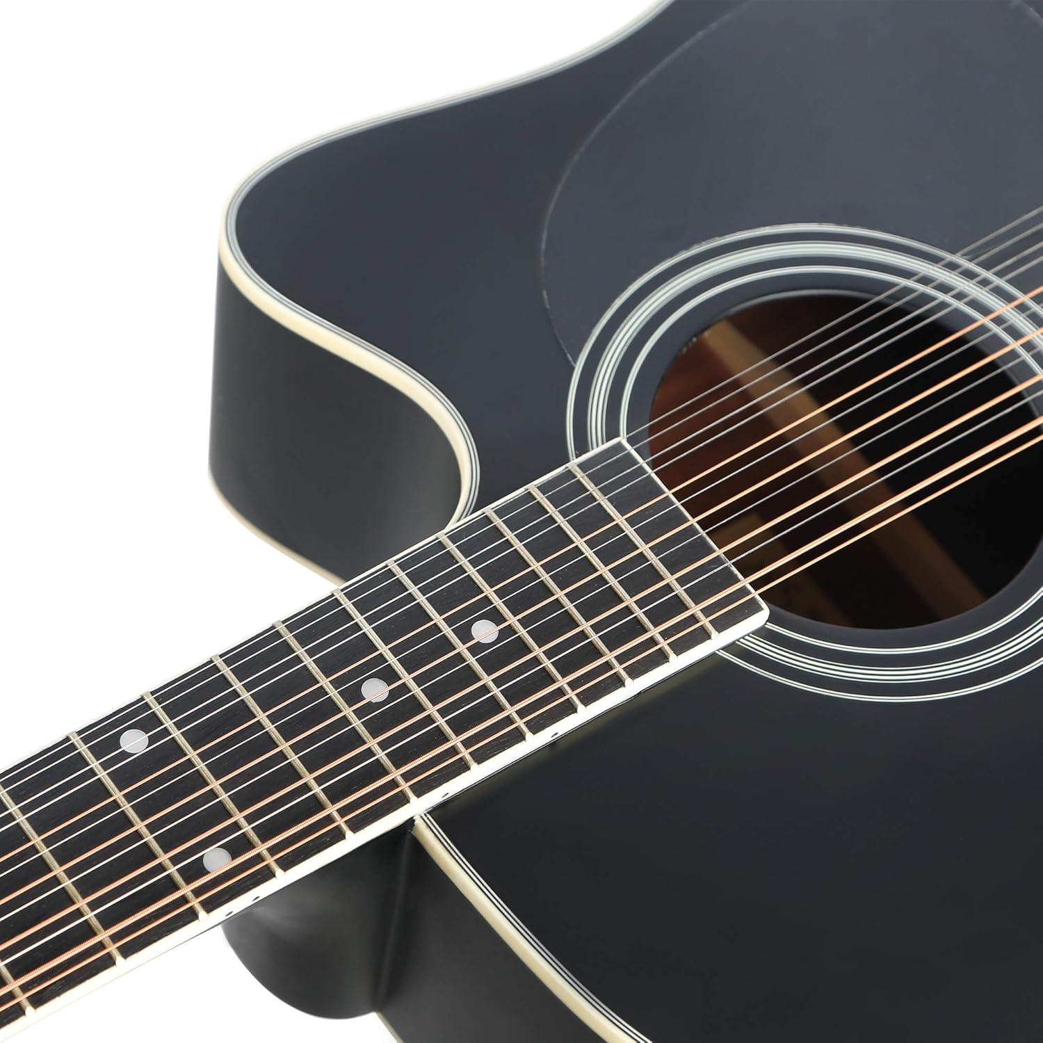 12 string Guitar 12 String Acoustic-Electric Guitar,Cutaway Guitar,Bundle with Gig Bag,Tuner,Strings,Strap, Picks